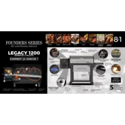 Barbecue à Pellets LG1200FL Legacy LOUISIANA -Célèbre Barbecue Magasin barbecue a pellets lg1200fl louisiana 5