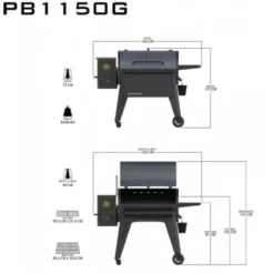 Barbecue à Pellets Navigator 1150 PIT BOSS -Célèbre Barbecue Magasin barbecue a pellets navigator 1150g 4