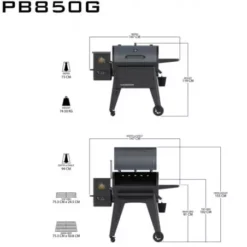 Barbecue à Pellets Navigator 850 PIT BOSS -Célèbre Barbecue Magasin barbecue a pellets navigator 850g 2