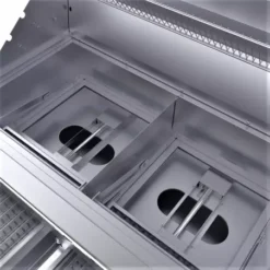 Barbecue Encastrable Hybride Charbon De Bois & Gaz 42" - 106cm - SUNSTONE -Célèbre Barbecue Magasin barbecue hybride gaz charbon de bois 76cm 11