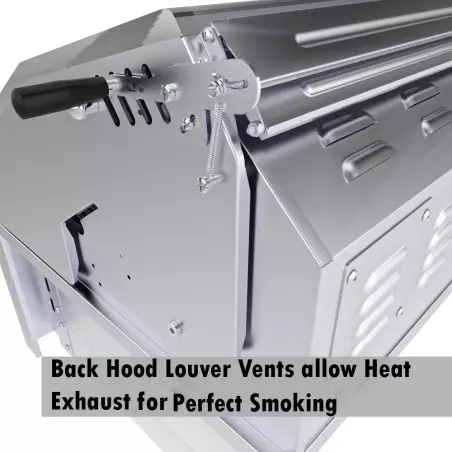 Barbecue Encastrable Hybride Charbon De Bois Et Gaz 30" - 76cm - SUNSTONE 5 Barbecue Encastrable Hybride Charbon De Bois Et Gaz 30" - 76cm - SUNSTONE – Image 3