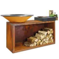 Brasero OFYR Island 100 Ceramique Gris Anthracite