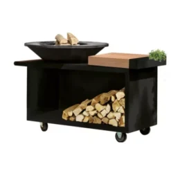 Brasero OFYR Island Black 100 Pro Bois Teck