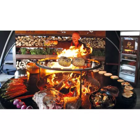 Brasero OFYR XL Plancha Acier Corten Pied 50cm 4 Brasero OFYR XL Plancha Acier Corten Pied 50cm – Image 2