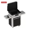 Pack Combo Plancha Electrique 65 Noir & Inox Avec Capot Noir - ENO -Célèbre Barbecue Magasin combo plancha electrique enosign 65 acier noir inox