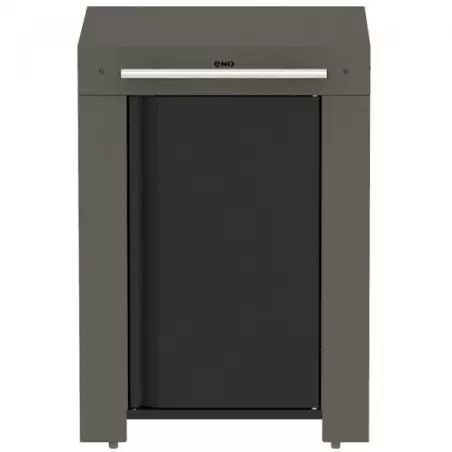 Desserte Felix Compacte Acier Grise - ENO 3 Desserte Felix Compacte Acier Grise - ENO