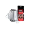 Kit Cheminee D'Allumage + 2kg Briquettes - 17631 - WEBER -Célèbre Barbecue Magasin kit cheminee d allumage rapidfire weber 2 kg briquettes