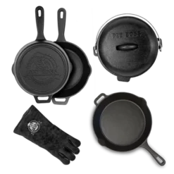Lot De 6 Pieces De Cuisson En Fonte PIT BOSS