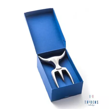 Fourchette TRIDENS Inox Brosse Avec Socle Bois 6 Fourchette TRIDENS Inox Brosse Avec Socle Bois – Image 4