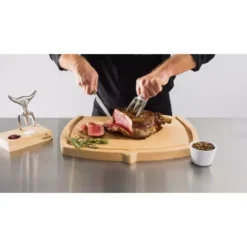 Fourchette TRIDENS Inox Brosse Avec Socle Bois 11 Fourchette TRIDENS Inox Brosse Avec Socle Bois -Célèbre Barbecue Magasin lot fourchette tridens inox brosse avec socle 4