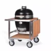 Barbecue Ceramique Kamado MONOLITH Pro 2.0 Noir Sur Chariot Buggy -Célèbre Barbecue Magasin pack barbecue ceramique monolith pro 20 noir sur chariot buggy tablettes
