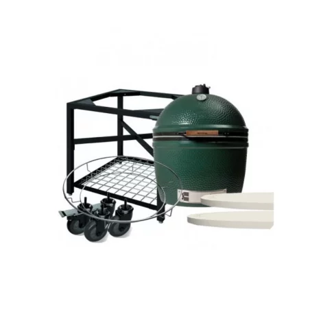 Pack Start BIG GREEN EGG 2Xl Avec Table Modulaire Avec Roues + Conveggtor 3 Pack Start BIG GREEN EGG 2Xl Avec Table Modulaire Avec Roues + Conveggtor