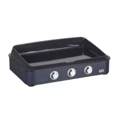 Plancha Enosign Gaz 80 Acier Bleu Navy 2023 - ENO -Célèbre Barbecue Magasin plancha enosign gaz 80 inox acier noir avec capot 3