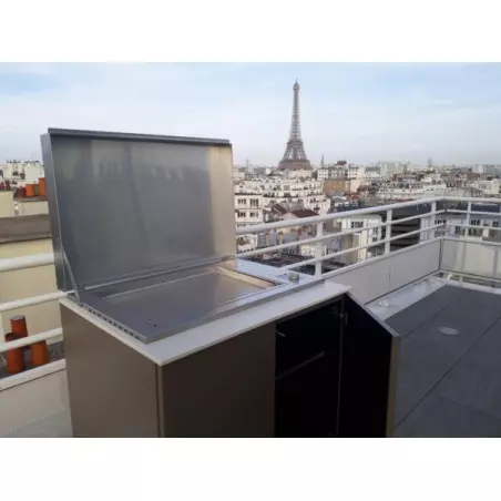 Plancha Electrique Encastrable Oasi In.El60 Inox Plaque Lisse + Couvercle - PLANET 6 Plancha Electrique Encastrable Oasi In.El60 Inox Plaque Lisse + Couvercle - PLANET – Image 4