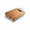 Napoleon Plat à Legumes Avec Planche à Découper Bambou 40 X 31 X 8 Cm -Célèbre Barbecue Magasin plat a legumes avec planche a decouper bambou 40 x 31x 8 cm