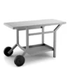 Table Roulante Acier Anthracite Mat Pour Plancha Tra G -Célèbre Barbecue Magasin table roulante acier anthracite mat pour plancha